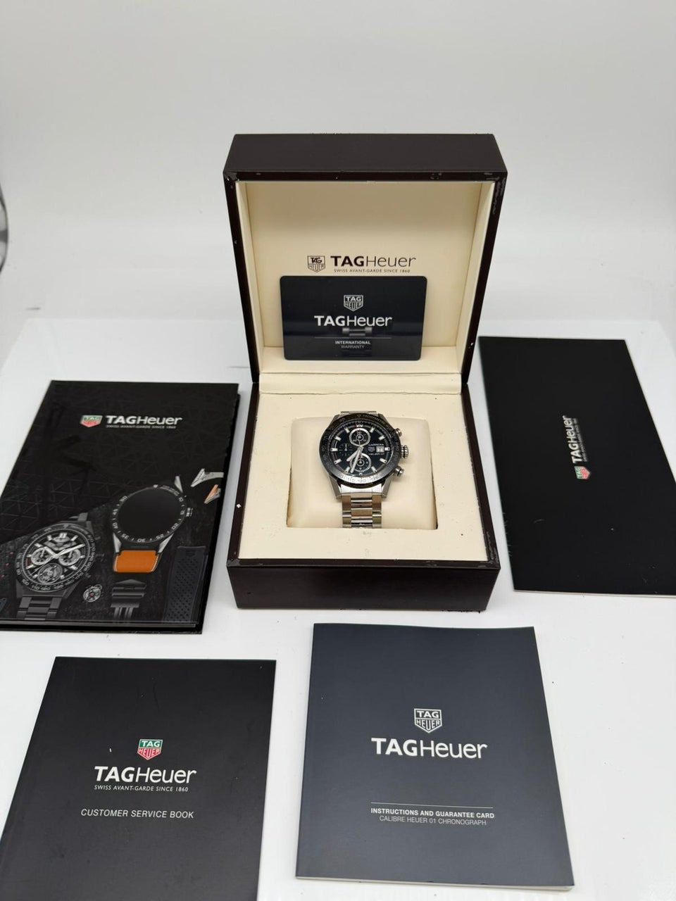 Tag Heuer Carerra Calibre Heuer 01 43mm Automatik CAR201Z0 - Papiere und oder Lieferumfang