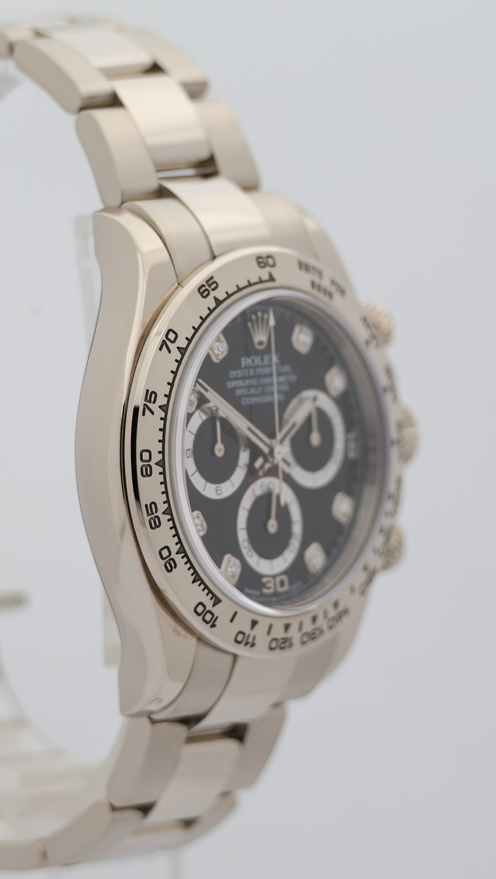 Rolex Oyster Perpetual Daytona Weißgold Diamond Dial 40mm 116509 - Detail view 8