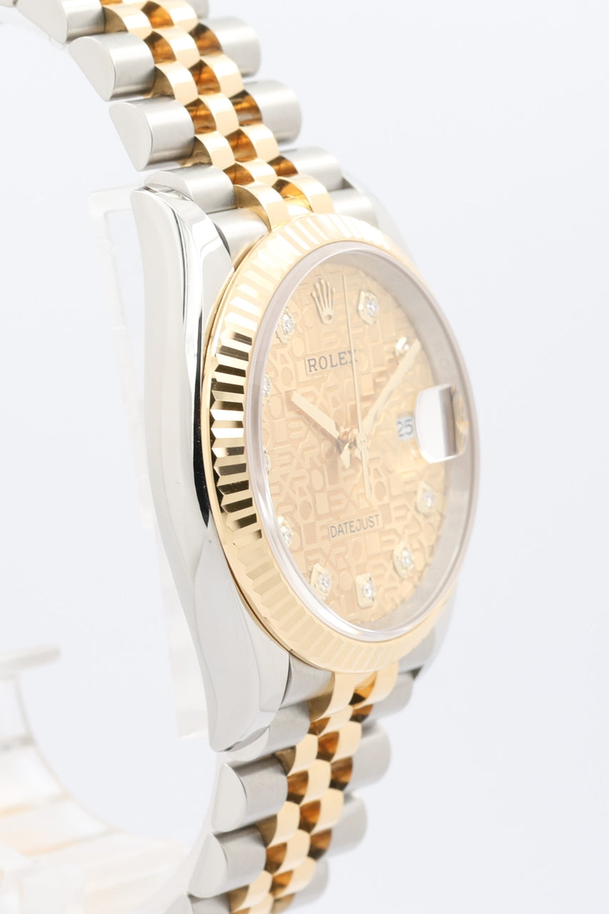 Rolex Datejust 36 Diamond Dial Stahl/Gold Jubilee 126233 - Detailansicht 1