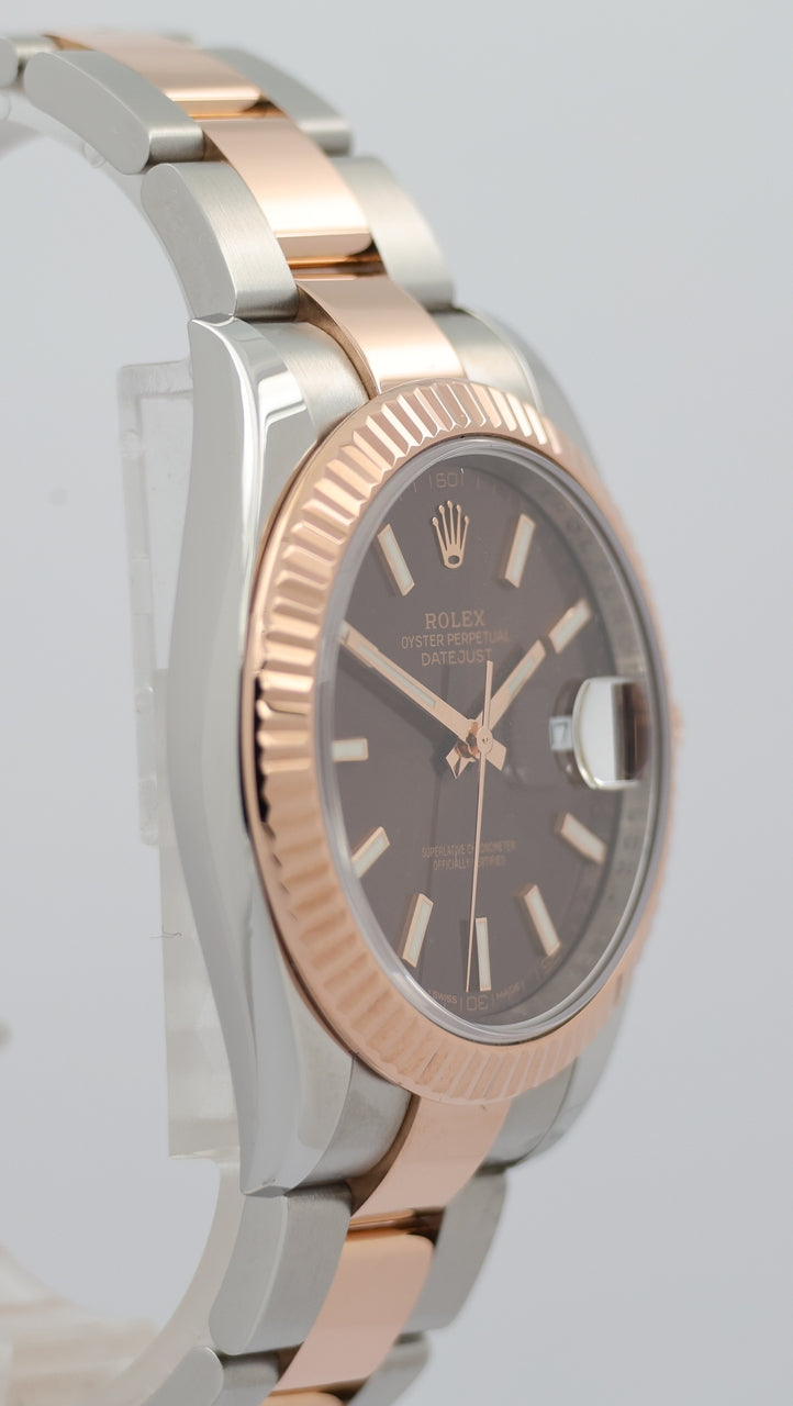 Rolex Datejust Automatik Herrenuhr Braun 41mm 126331 - Detailansicht 8