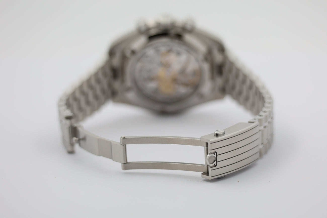 Omega Speedmaster Professional Moonwatch White mit Push-Schließe 31030425004001 - Detailansicht 6