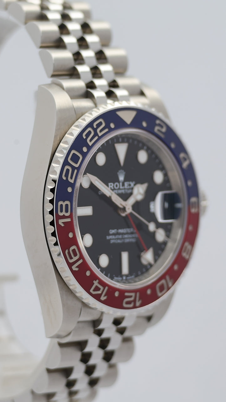 Rolex GMT-Master II "Pepsi" 40mm Automatik Herrenuhr 126710BLRO Box + og. Papiere