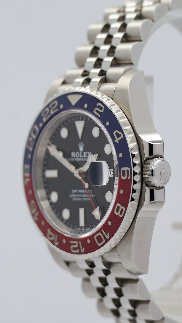 Rolex GMT-Master II "Pepsi" 40mm Automatik Herrenuhr 126710BLRO Box + og. Papiere