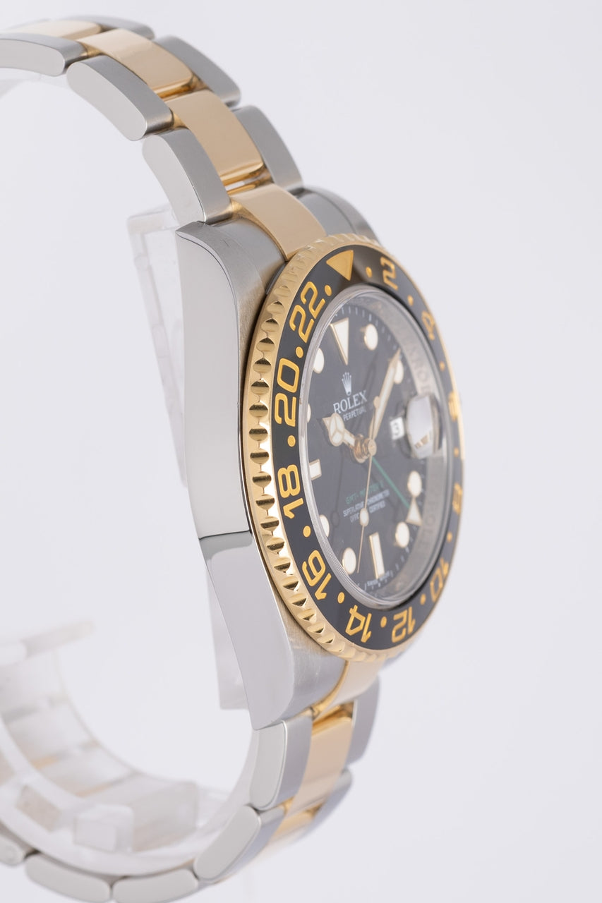 Rolex GMT-Master II Stahl/Gold 40mm Herrenuhr 116713LN - Detailansicht 2