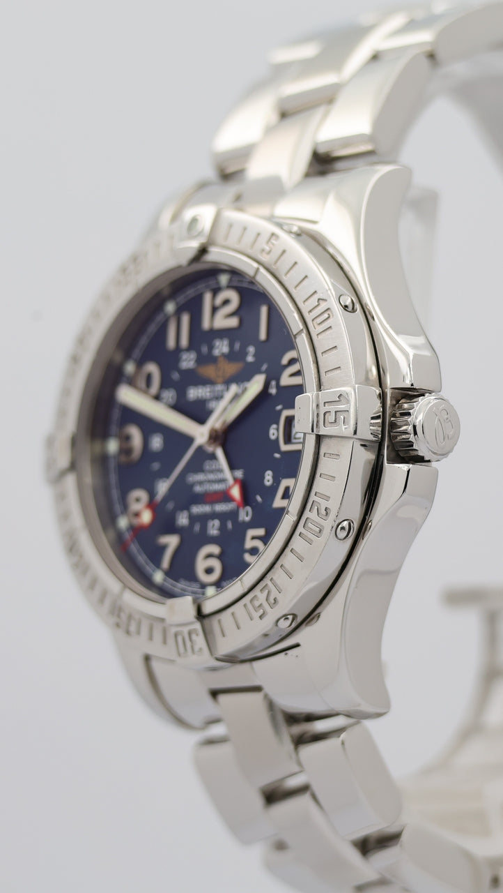 Breitling Colt GMT Automatik Herrenuhr Blau A32350 - Detailansicht 7