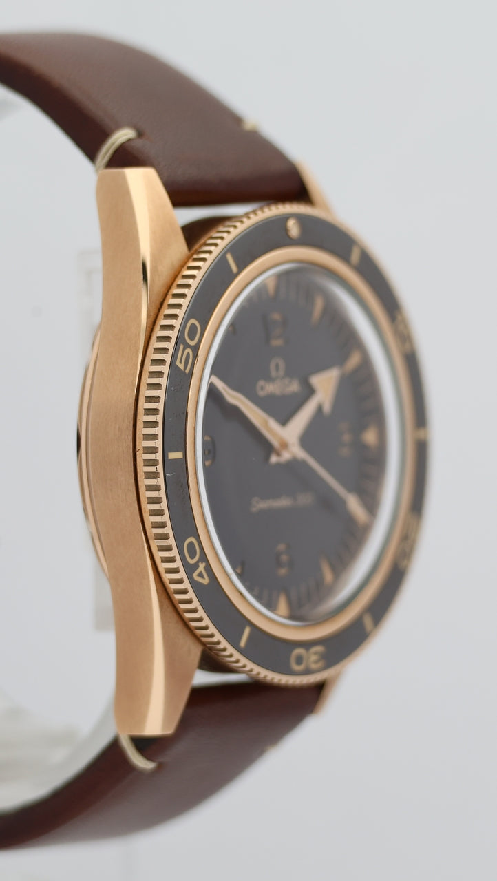 Omega Seamaster 300 Bronze Gold 9K Automatik 23492412110001 Box + og. Papiere