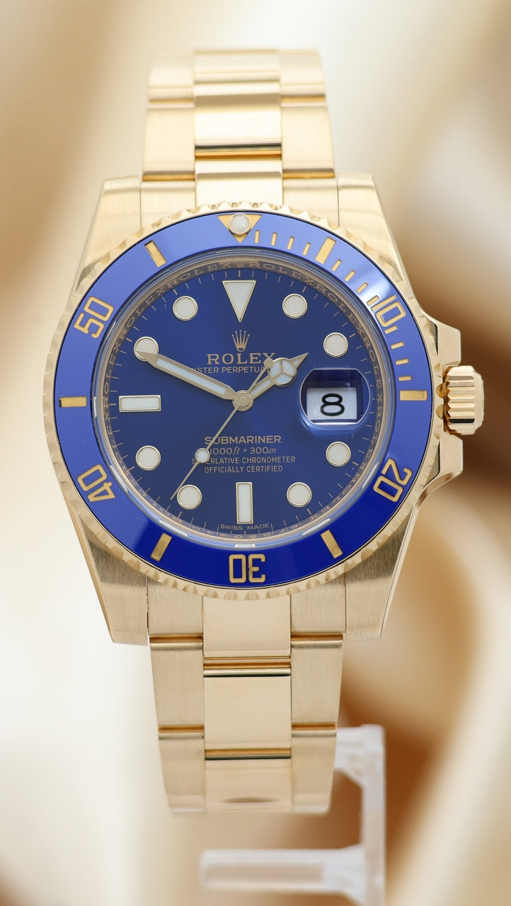Rolex Submariner Date 18K Gelbgold Automatik 116618LB - Main product image