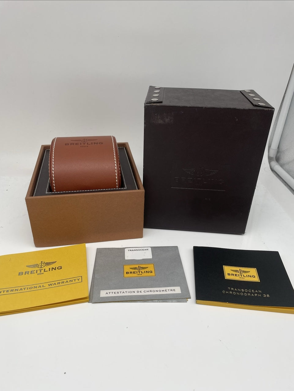 Breitling Transocean Chronograph 38mm Automatik A41310 - Papiere und oder Lieferumfang