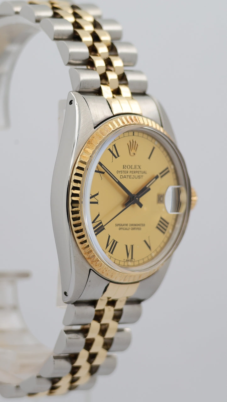 Rolex Datejust 36 Automatik Herrenuhr Stahl/Gold 16013 - Detailansicht 8