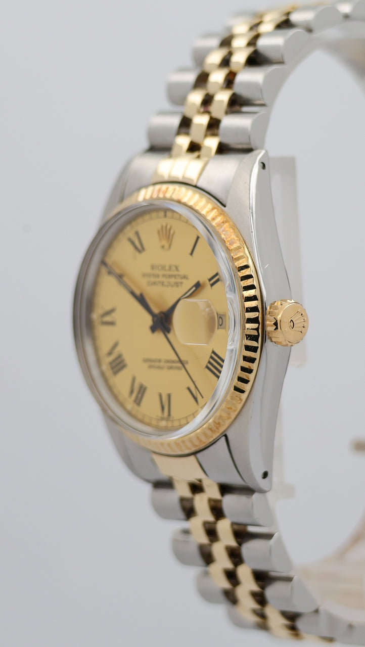 Rolex Datejust 36 Automatik Herrenuhr Stahl/Gold 16013 - Detailansicht 7
