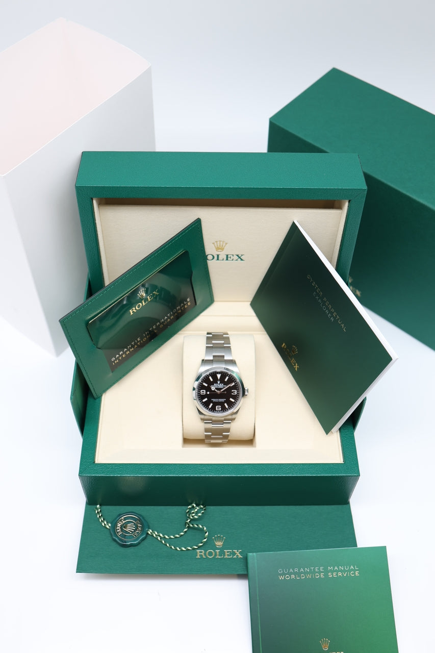 Rolex Explorer 36mm Automatik LC100 124270 - Papiere und oder Lieferumfang