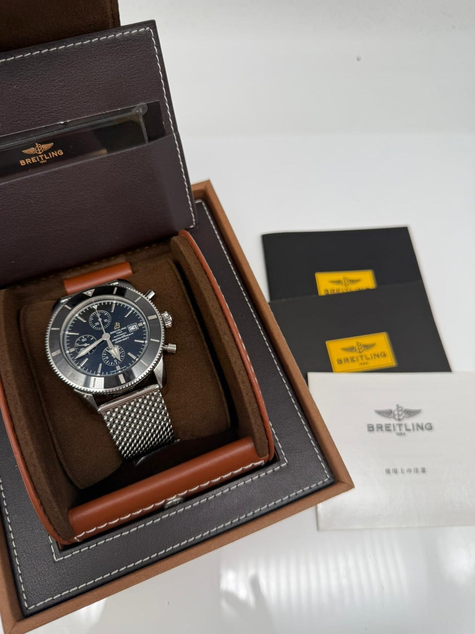 Breitling Superocean Heritage II Chronograph Herrenuhr 46mm A13312 - Papiere und oder Lieferumfang