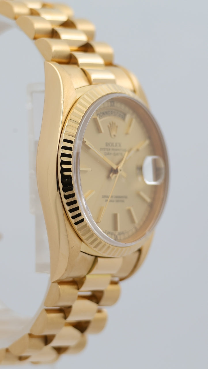 Rolex Day-Date 36 President 18K Gelbgold Automatik 18238 - Detailansicht 8
