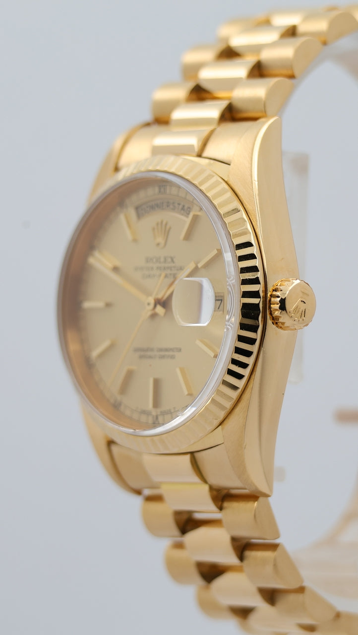 Rolex Day-Date 36 President 18K Gelbgold Automatik 18238 - Detailansicht 7