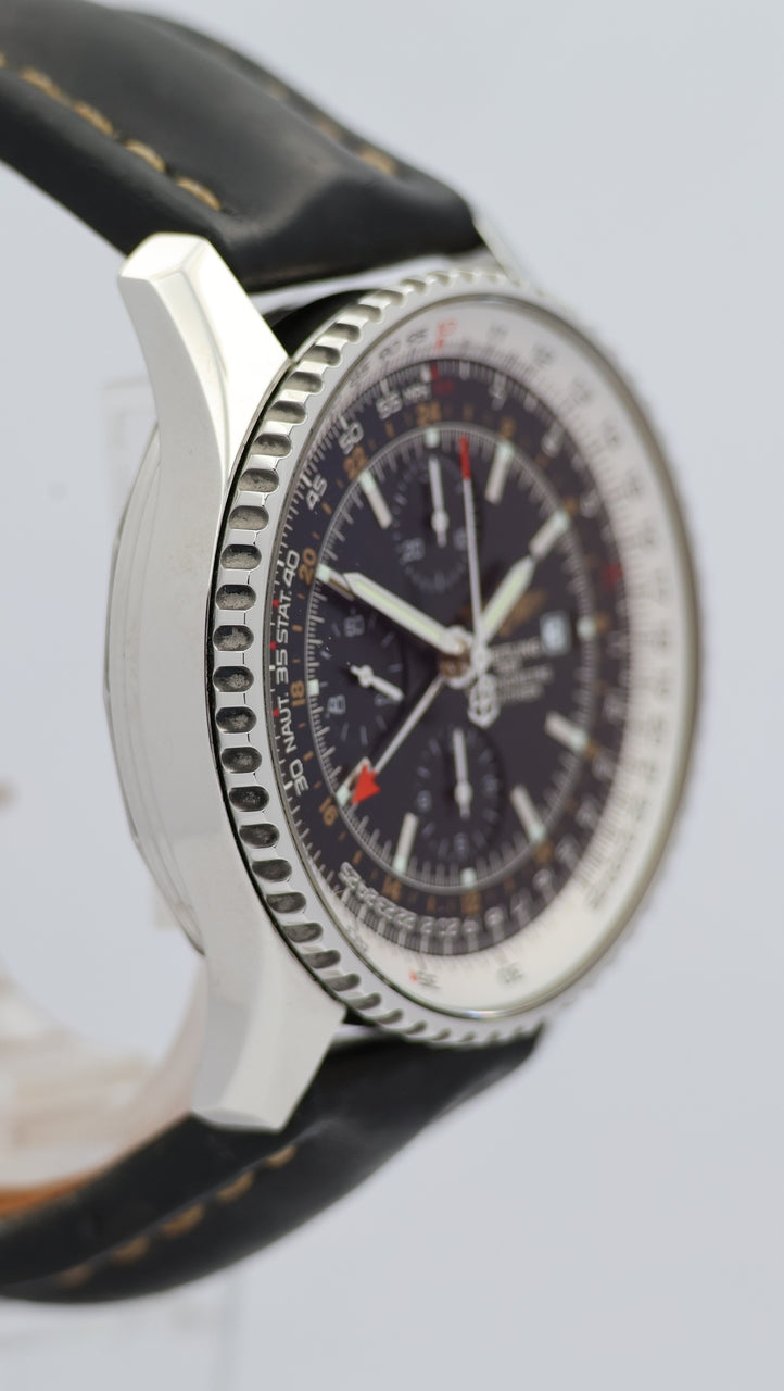 Breitling Navitimer World GMT 46 Automatik Herrenuhr A24322 Box + og. Papiere