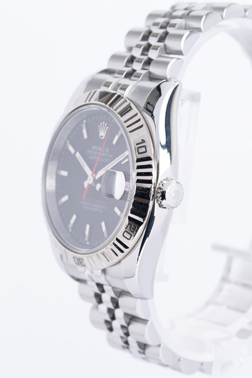 Rolex Datejust Turn-O-Graph 36mm Automatik Herrenuhr 116264 - Detailansicht 2