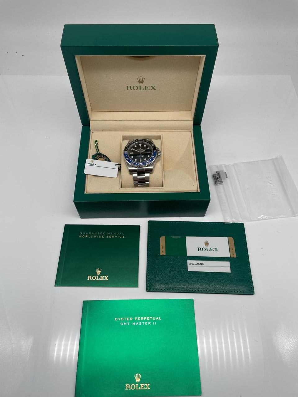 Rolex GMT-Master II 'Batman' 40mm Automatik 116710BLNR - Papiere und oder Lieferumfang