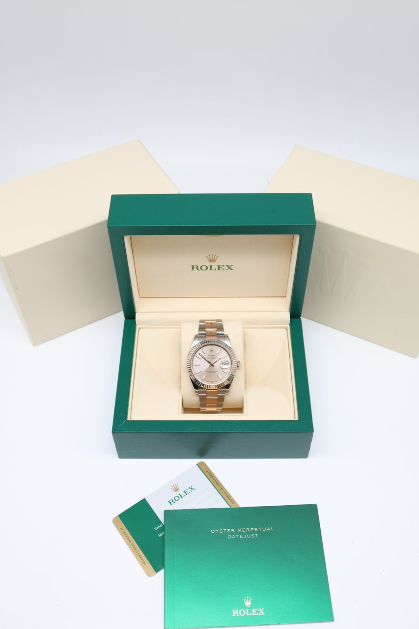 Rolex Datejust 41mm Roségold/Stahl Automatik 126331 - Papiere und oder Lieferumfang