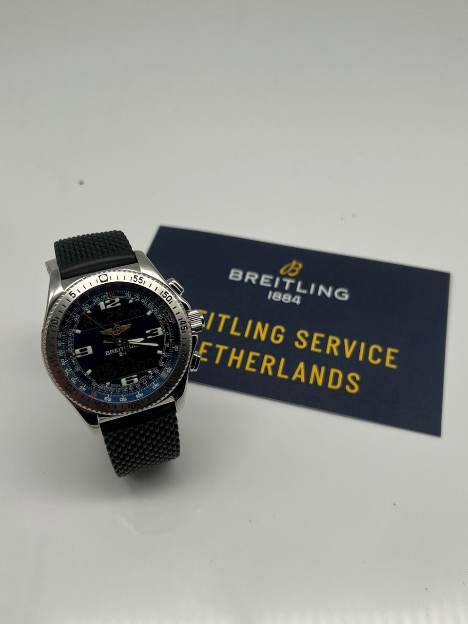 Breitling B-1 Quarz Chronograph 42mm Herrenuhr A68062 - Papiere und oder Lieferumfang
