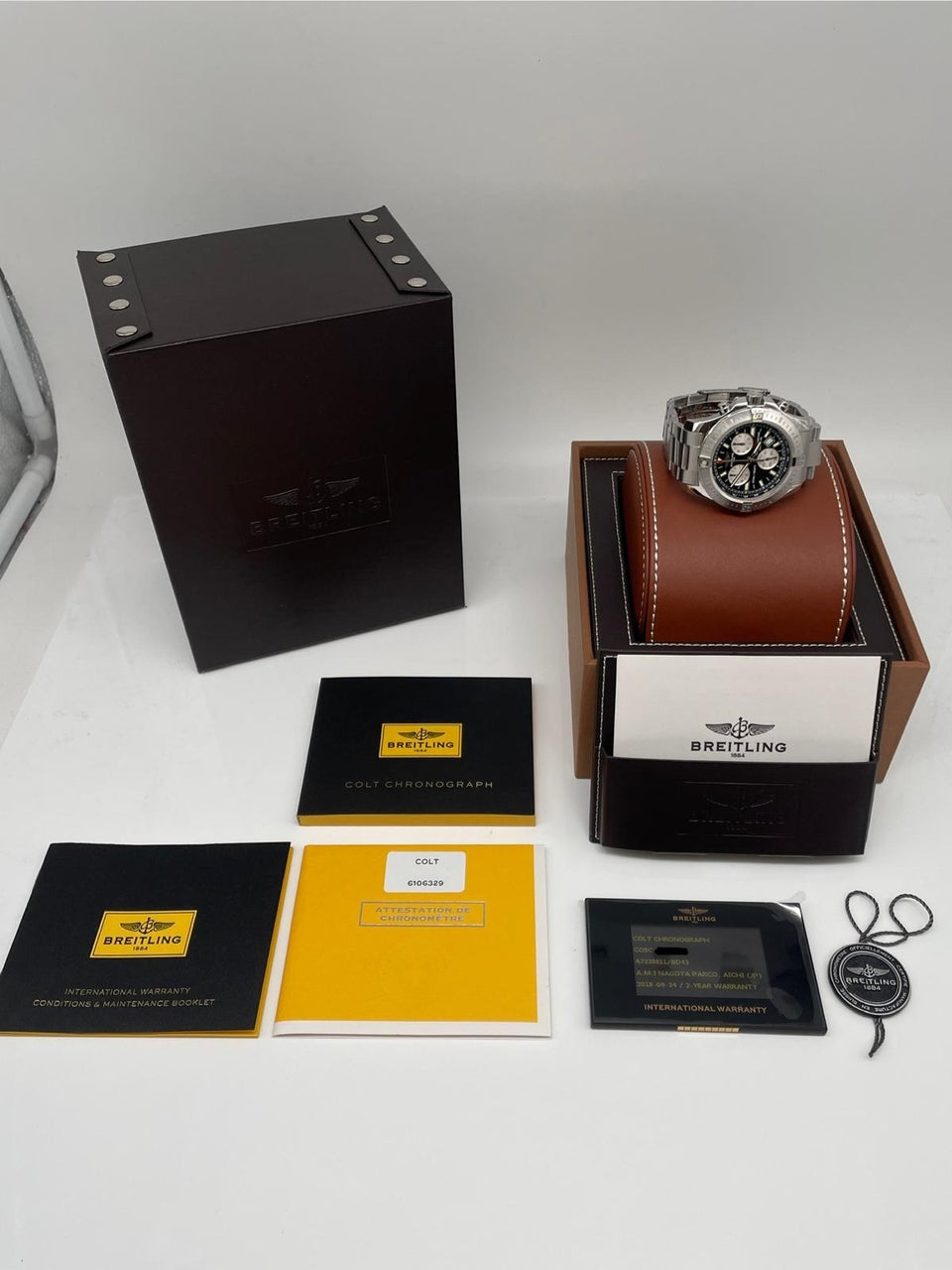 Breitling Colt Chronograph 44mm Quarz A73388 - Papers and documentation