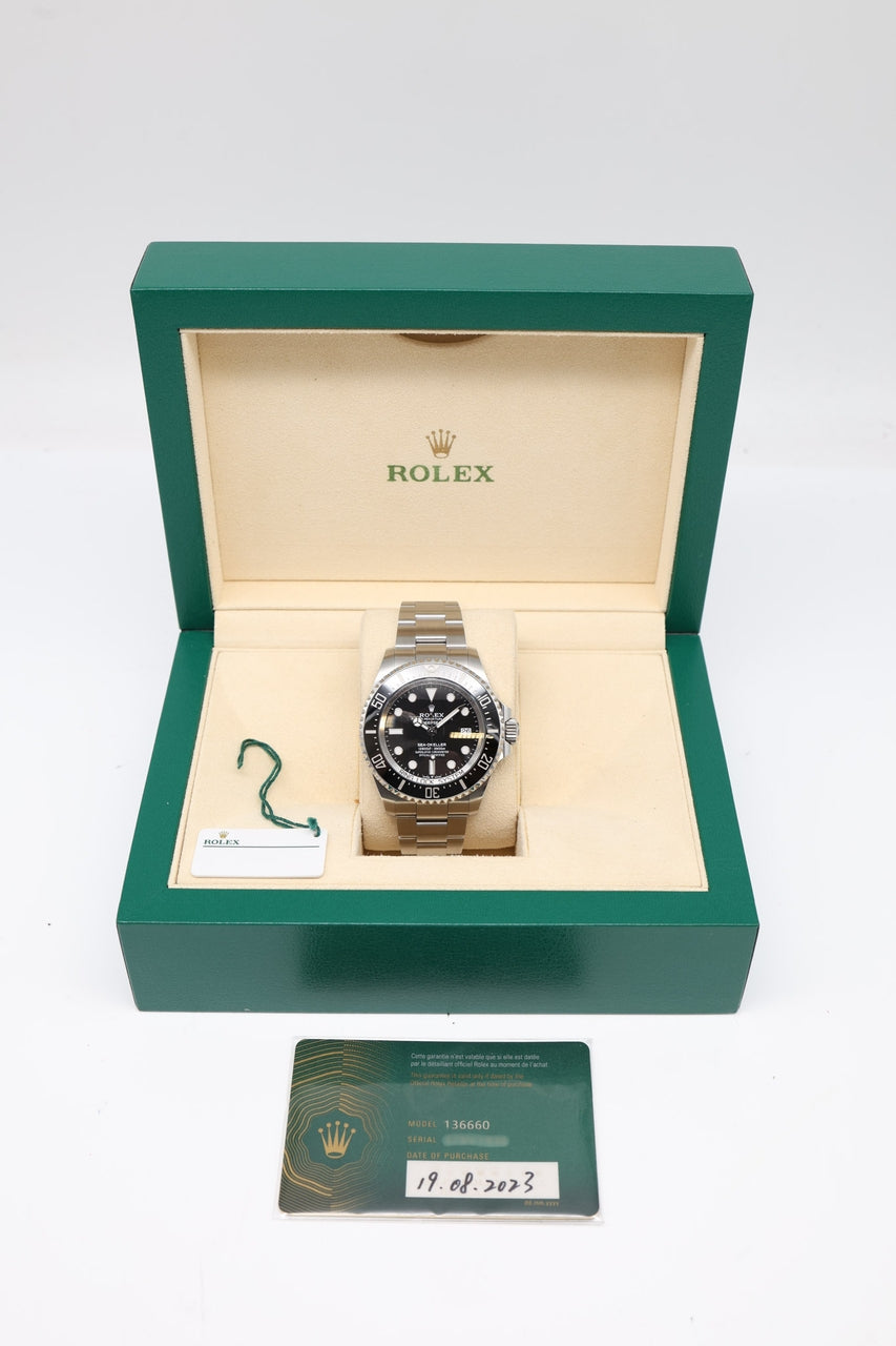 Rolex Sea-Dweller Deepsea 44mm Automatik Herrenuhr 2023 136660 - Papiere und oder Lieferumfang