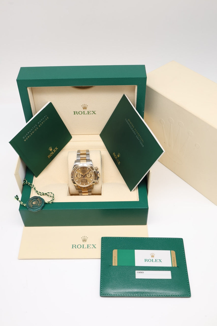 Rolex Daytona Automatik Stahl/Gold 40mm 116503 - Papiere und oder Lieferumfang