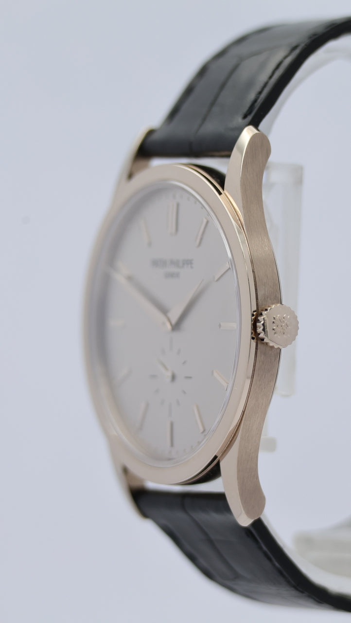 Patek Philippe Calatrava Handaufzug 37mm Weißgold 5196G-001 Box + og. Papiere