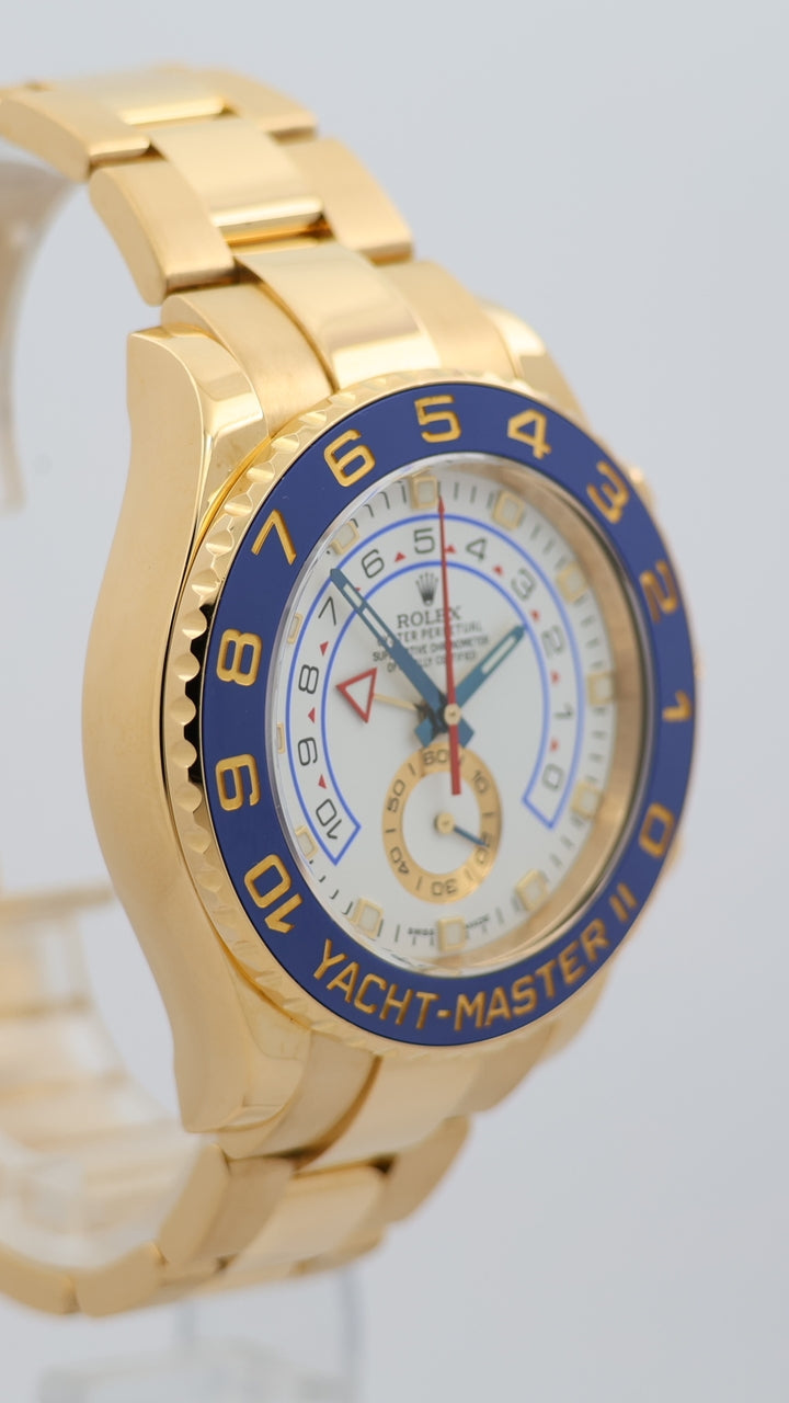 Rolex Yacht-Master II Automatik Herrenuhr Vollgold 44mm 116688 - Detailansicht 8