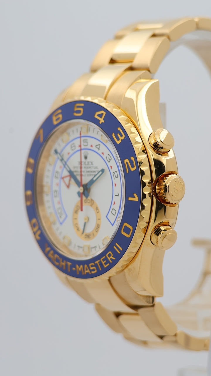 Rolex Yacht-Master II Automatik Herrenuhr Vollgold 44mm 116688 - Detailansicht 7