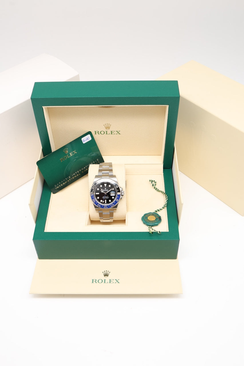 Rolex GMT Master II 'Batman' 40mm ungetragen aus Sammlung 126710BLNR - Papiere und oder Lieferumfang