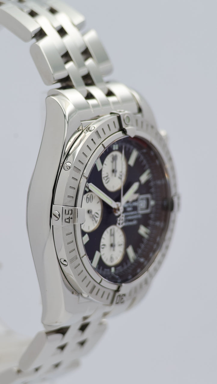 Breitling Chronomat Evolution 44mm Automatik Herrenuhr A13356 Box + og. Papiere