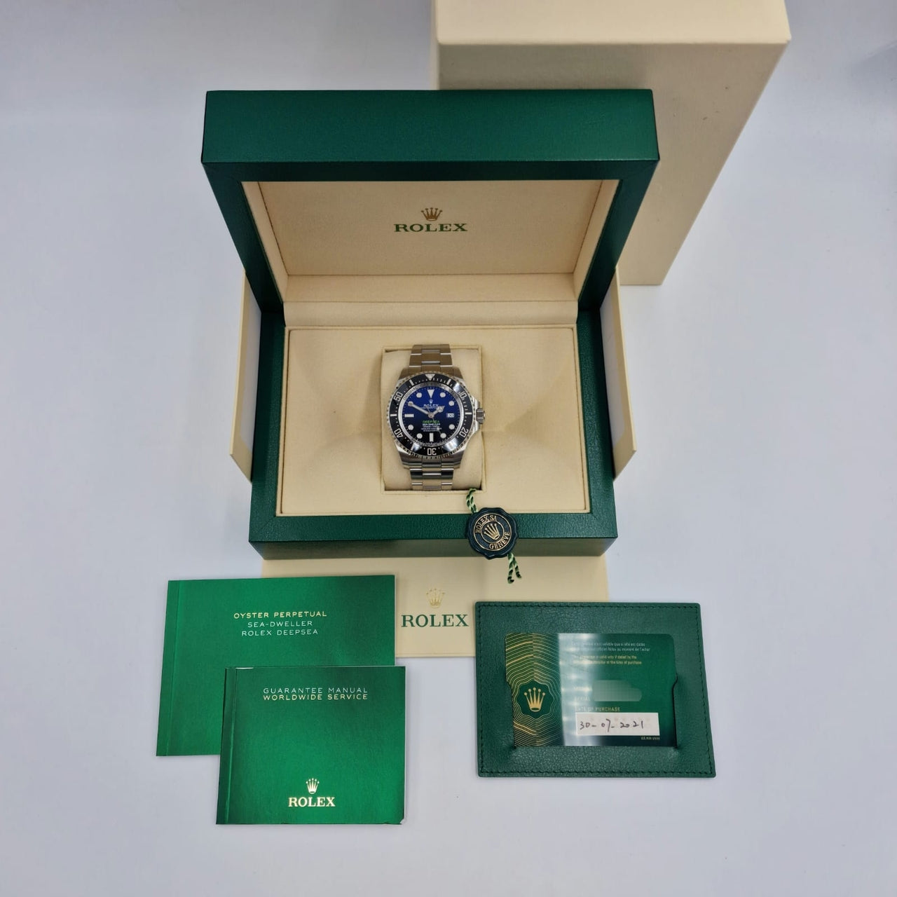 Rolex Sea-Dweller Deepsea Automatik 44mm 126660 - Papiere und oder Lieferumfang