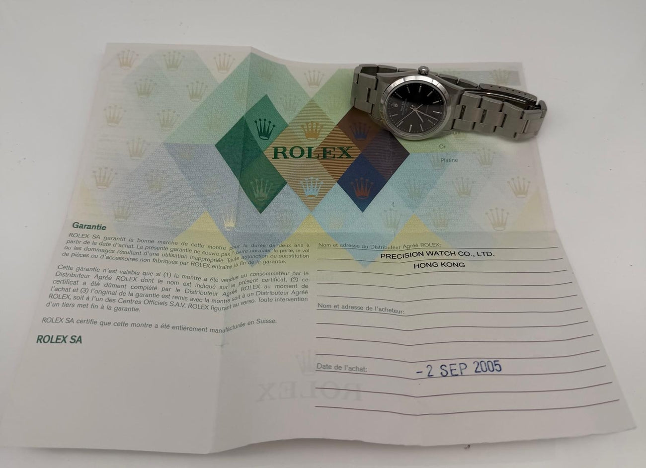 Rolex Air-King 34mm Automatik 14000M - Papiere und oder Lieferumfang