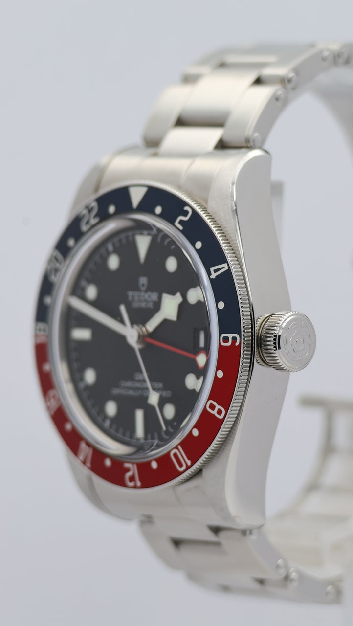Tudor Black Bay GMT "Pepsi" Automatik Herrenuhr 79830RB Box + og. Papiere