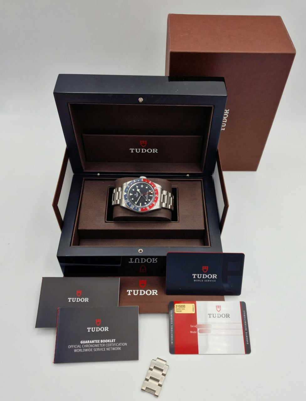 Tudor Black Bay GMT "Pepsi" Automatik Herrenuhr 79830RB Box + og. Papiere