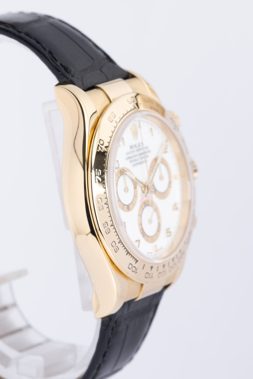 Rolex Daytona Automatik Gelbgold Lederband SERVICE 116518 - Detailansicht 2