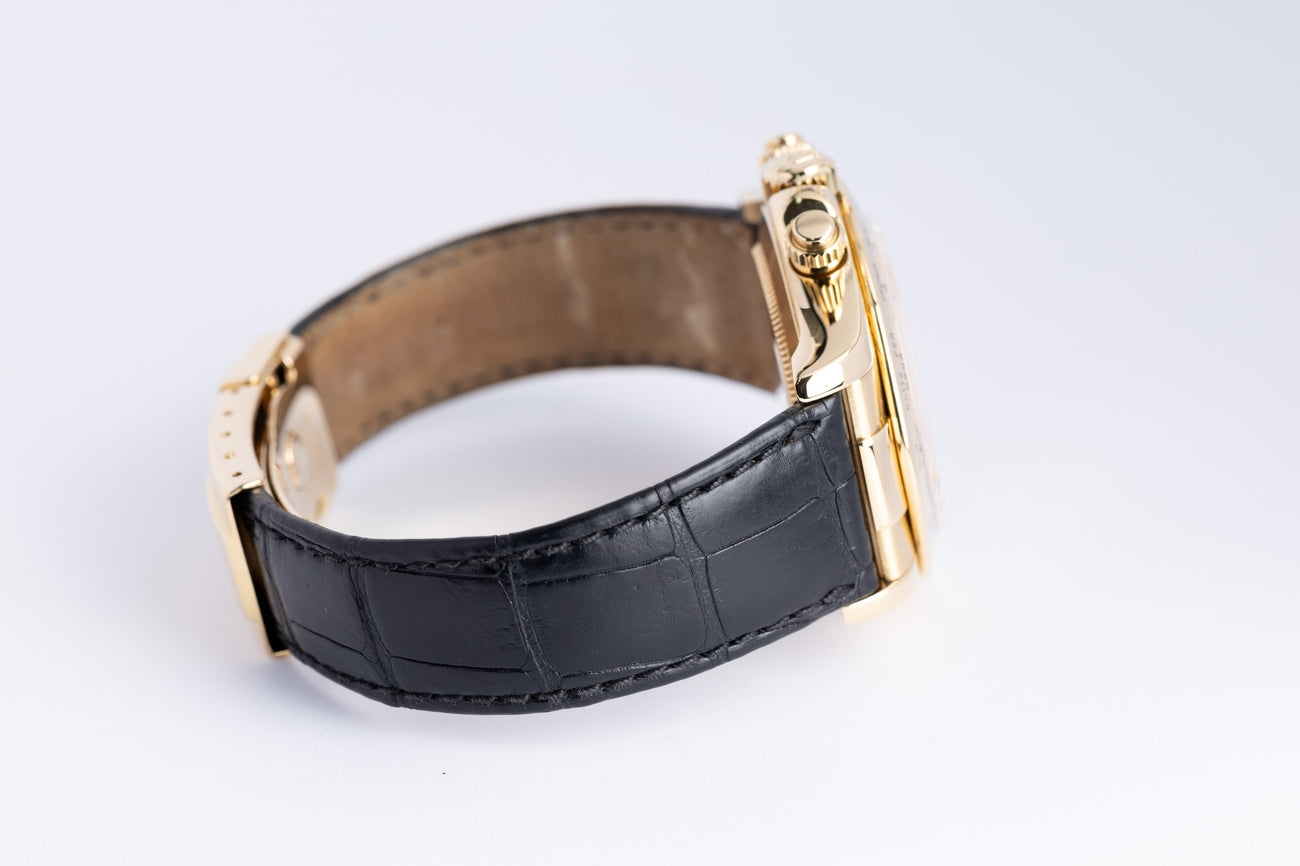 Rolex Daytona Automatik Gelbgold Lederband SERVICE 116518 - Detailansicht 6