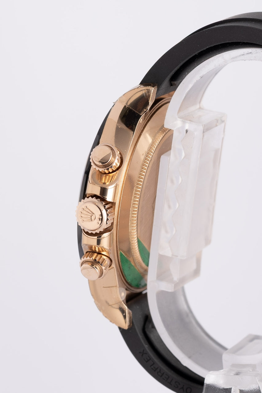 Rolex Daytona Automatik Roségold Oysterflex 40mm Ivory 116515LN - Detailansicht 3