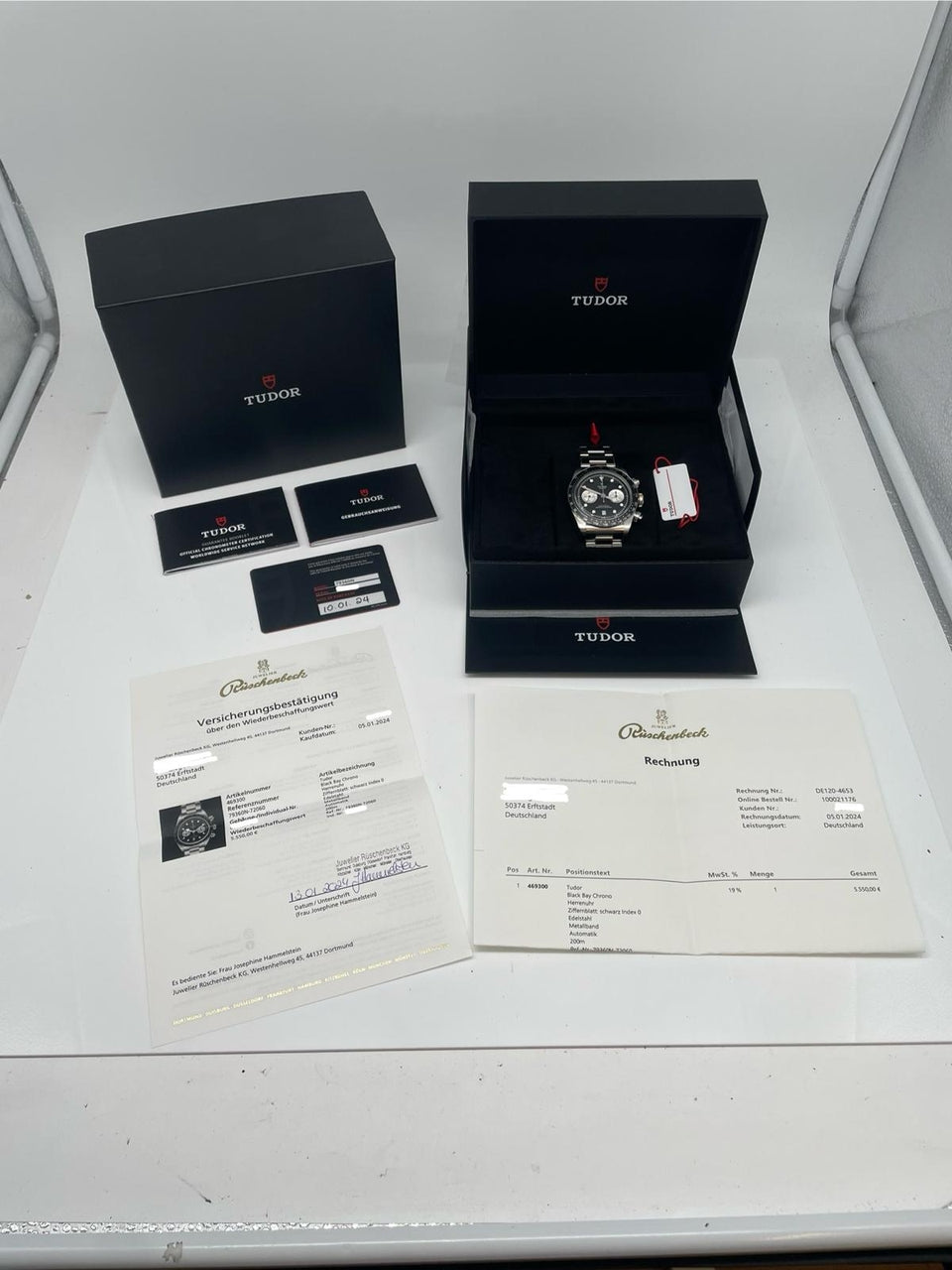 Tudor Black Bay Chrono 41mm Automatik 79360N - Papers and documentation