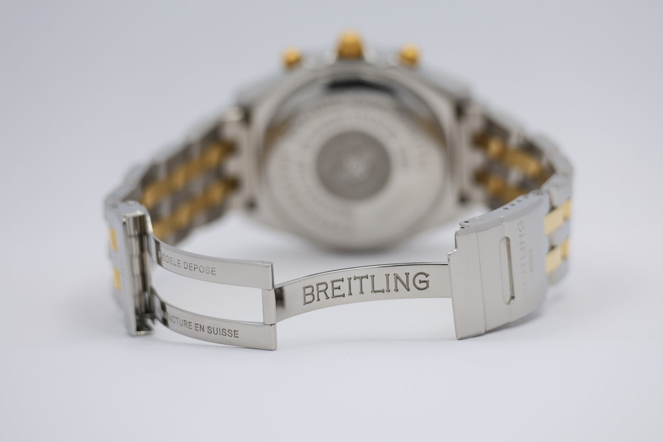 Breitling Chronomat Stahl/Gold Automatik Blau B13352