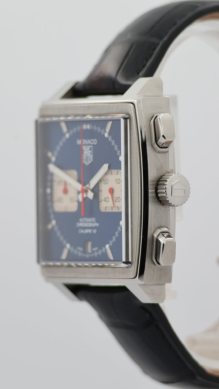 Tag Heuer Monaco Calibre 12 39mm Automatik CAW2111.FCG183 - Detailansicht 7