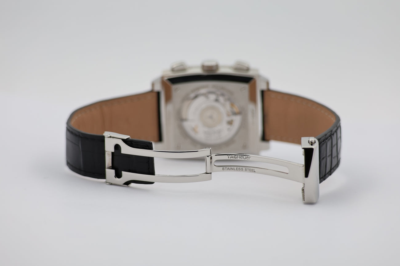 Tag Heuer Monaco Calibre 12 39mm Automatik CAW2111.FCG183 - Detailansicht 6