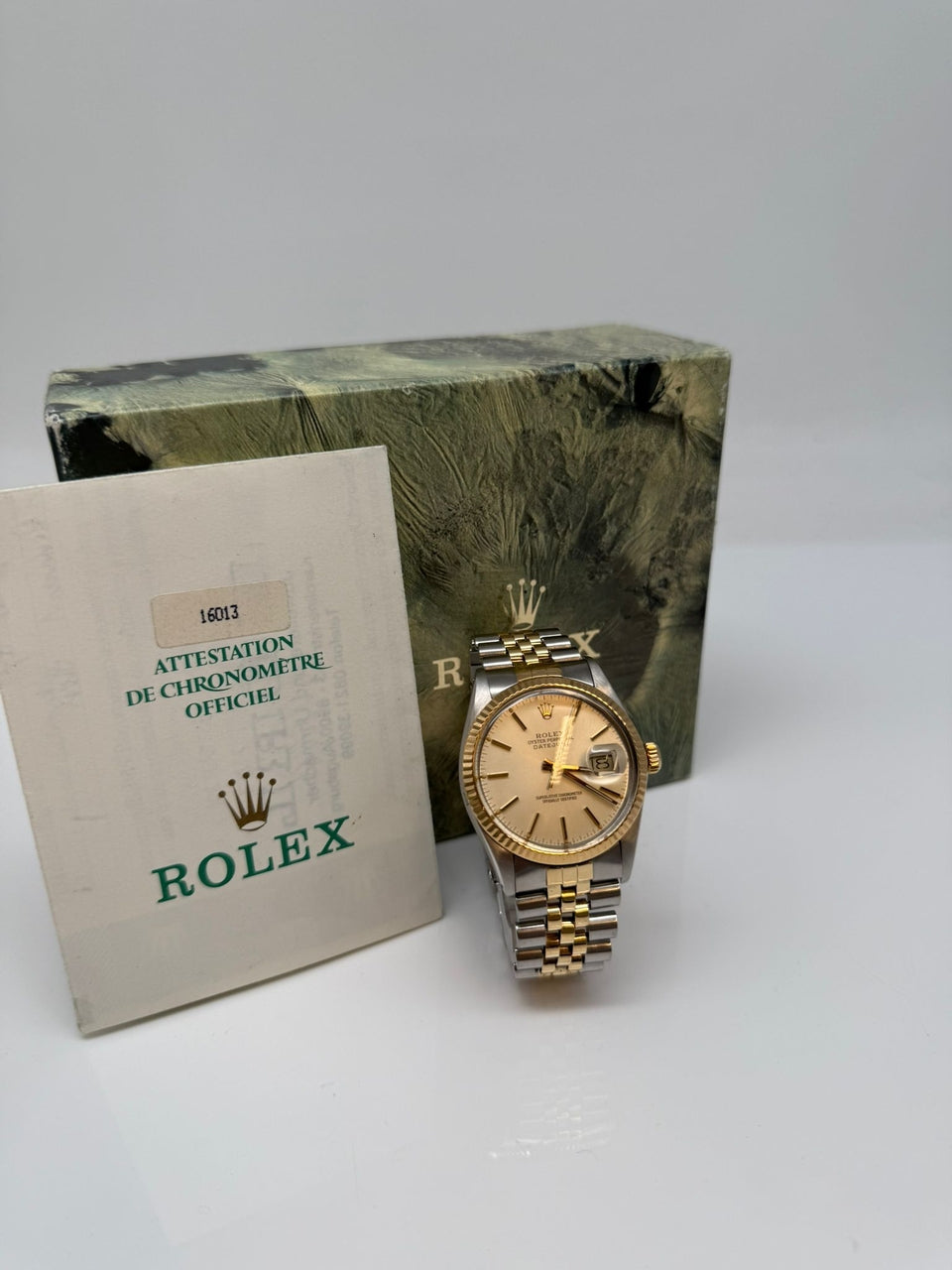 Rolex Datejust 36 Automatik Stahl/Gold 16013 - Papers and documentation