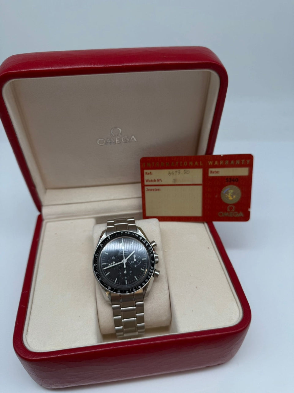 Omega Speedmaster Professional Moonwatch 42mm Handaufzug 35735000 - Papiere und oder Lieferumfang