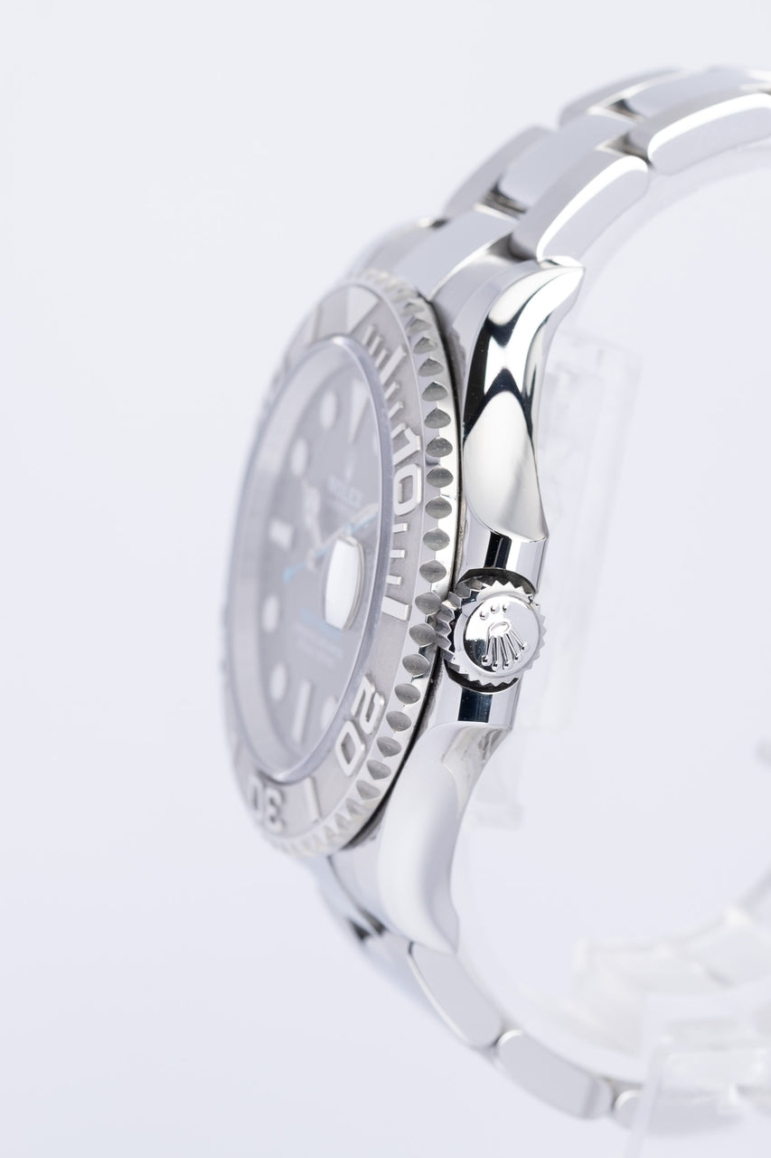 Rolex Yacht-Master Rhodium Automatik Herrenuhr Stahl 40mm 126622 - Detailansicht 1