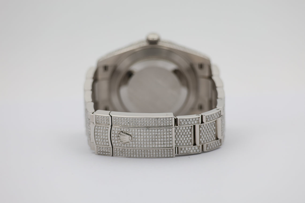 Rolex Datejust Iced Out Aftermarket 41mm Automatik 126300 - Detail view 5