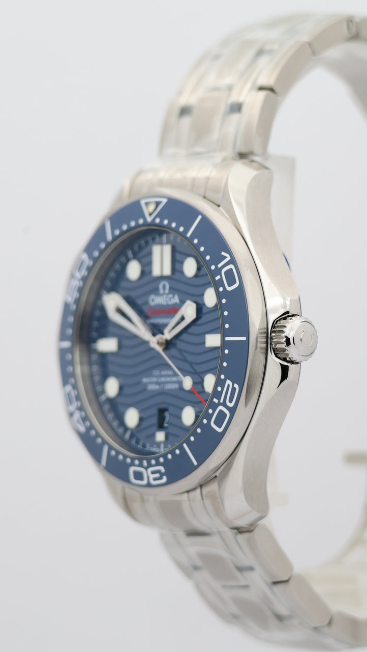 Omega Seamaster Diver 300M Automatik Blau NEU 21030422003001 - Detailansicht 7