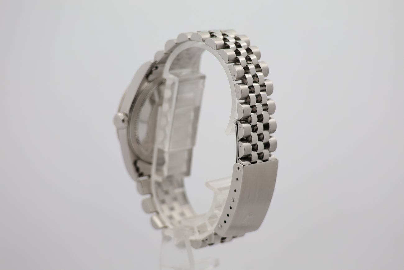 Rolex Datejust 36 Automatik Herrenuhr Silber 16234 - Detailansicht 2