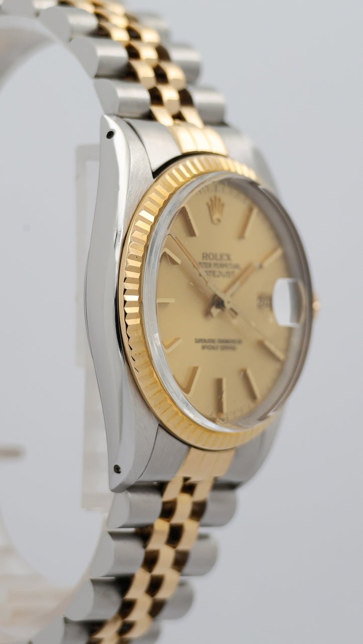 Rolex Datejust 36 Automatik Herrenuhr Stahl/Gold 16013 - Detail view 8