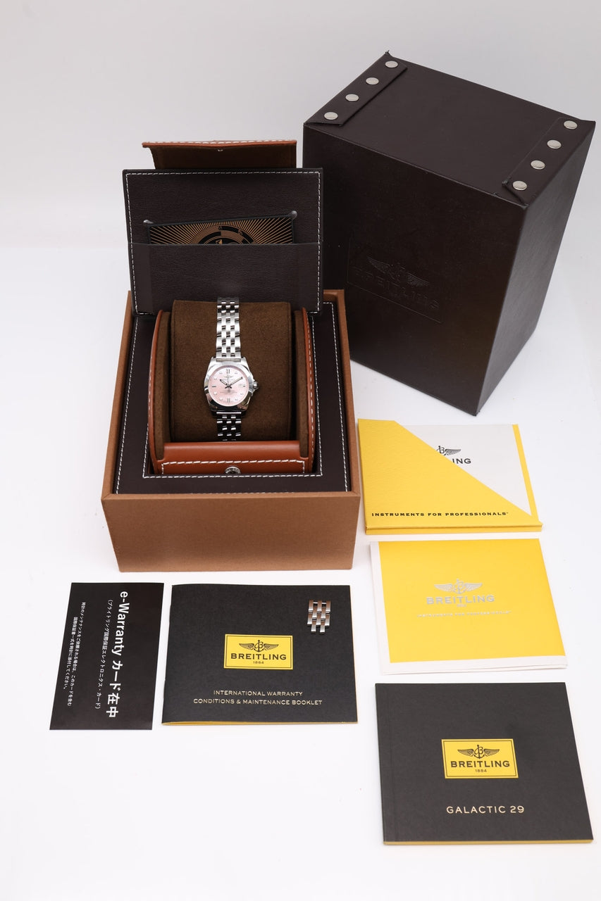 Breitling Galactic 29mm ,,Pink" W72348 - Papiere und oder Lieferumfang
